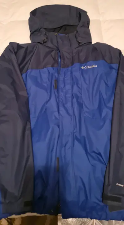 Chaqueta azul Columbia impermeable - miniatura 1