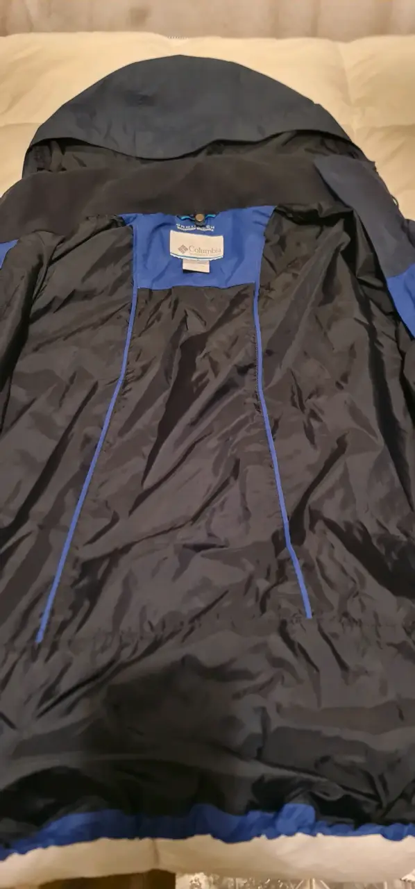 Chaqueta azul Columbia impermeable - 2