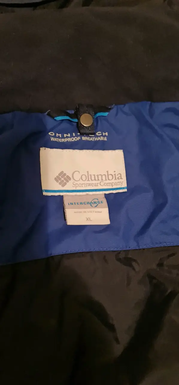 Chaqueta azul Columbia impermeable - 3