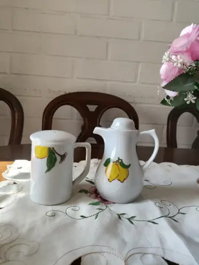 Juego de loza con diseño de limones - miniatura 2