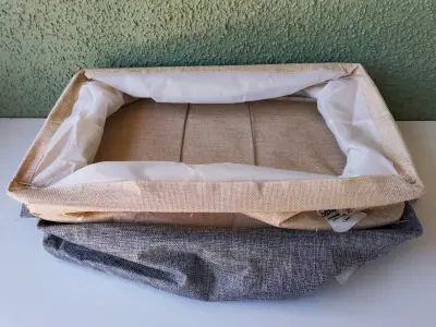Cajas organizadoras beige y gris - miniatura 4