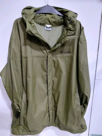 Chaqueta impermeable Columbia verde - miniatura 1