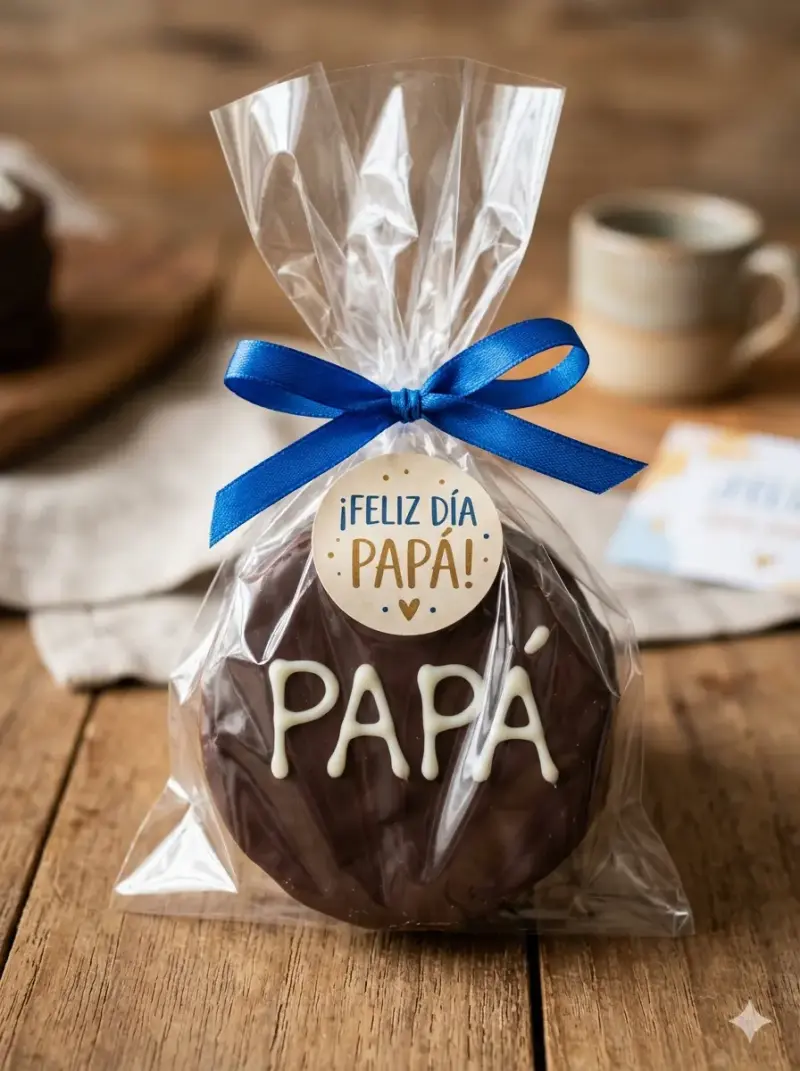 Alfajor casero decorada para Papá