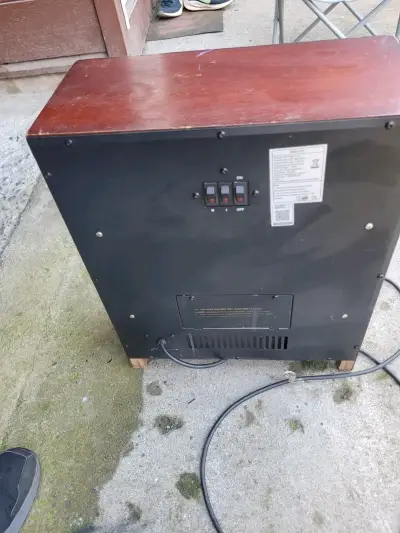 Calefactor eléctrico de madera - miniatura 1