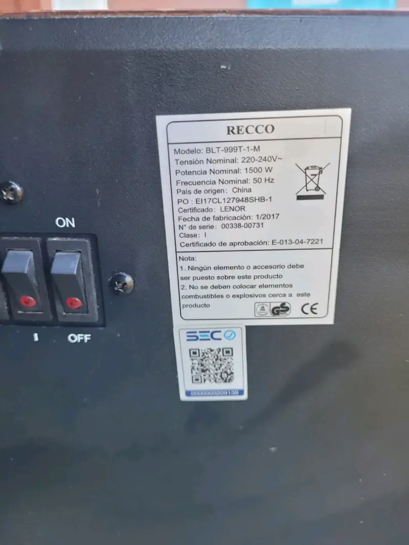Calefactor eléctrico de madera - 3