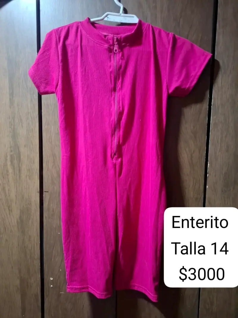 Enterito fucsia talla 14 - 1