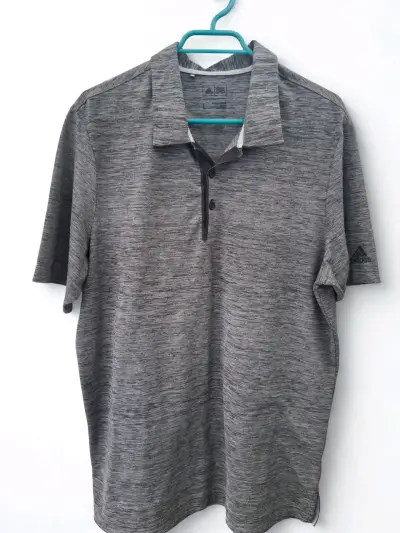 Polera gris Adidas para hombre - miniatura 1
