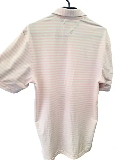 Polera Adidas a rayas blancas y rosadas - miniatura 2