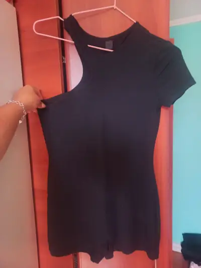 Chaqueta de cuero negro mujer - miniatura 6