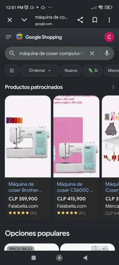 Máquina de coser Brother CS6000 - miniatura 1