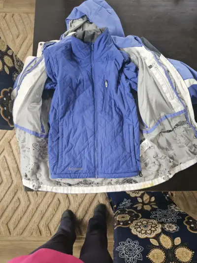 Chaqueta azul acolchada Columbia - miniatura 5