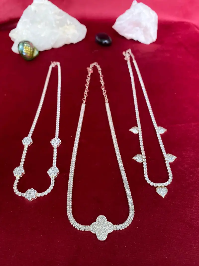 Collares de dama de plata Italiana 925 - 2