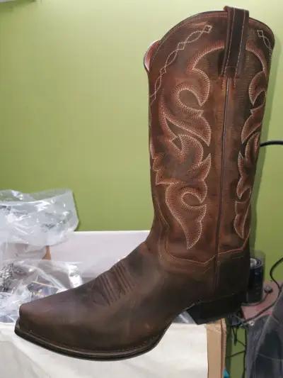 Botas vaqueras de cuero para hombre importadas - miniatura 4