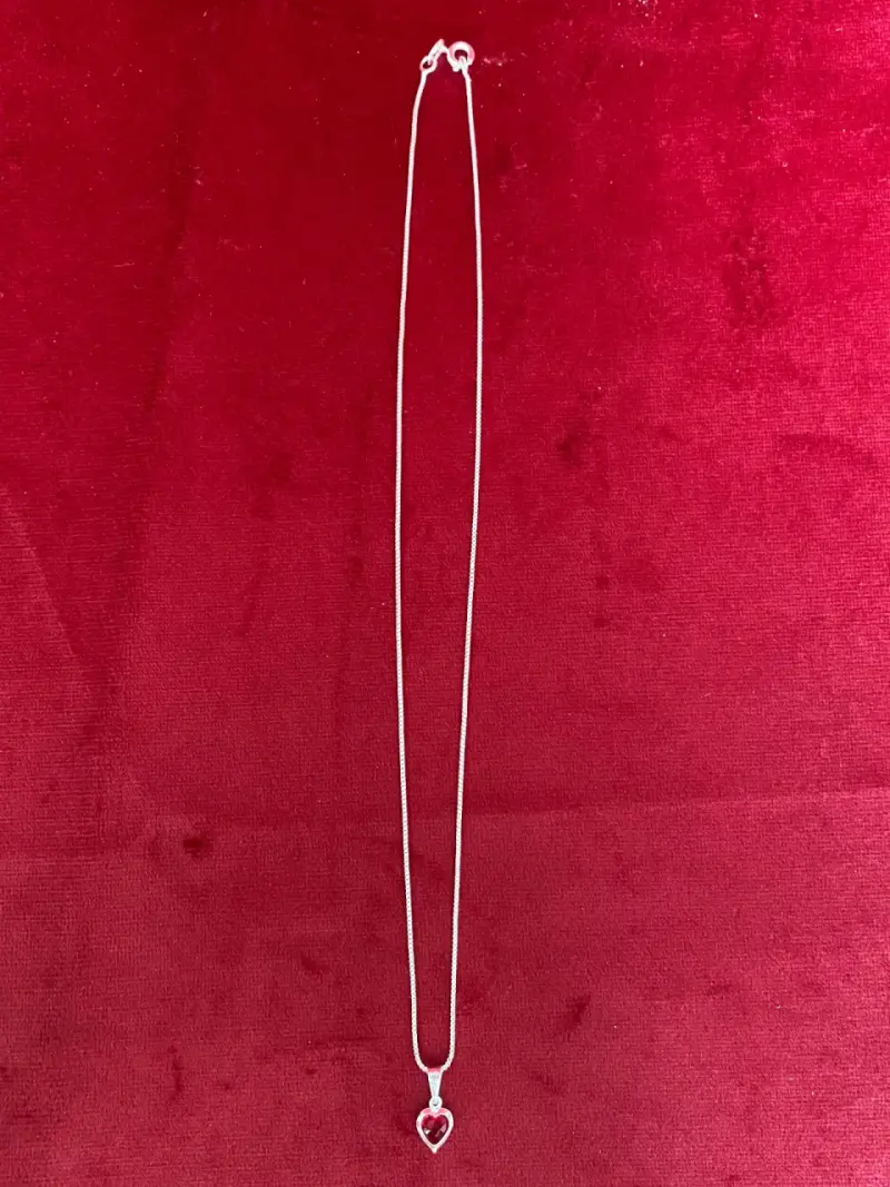 Collar con colgante de plata italiana 925 - 2