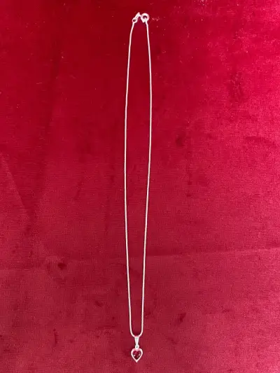 Collar con colgante de plata italiana 925 - miniatura 2