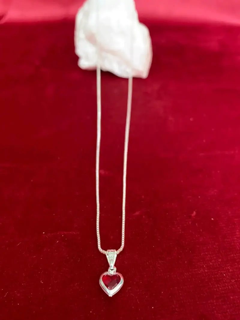 Collar con colgante de plata italiana 925 - 3