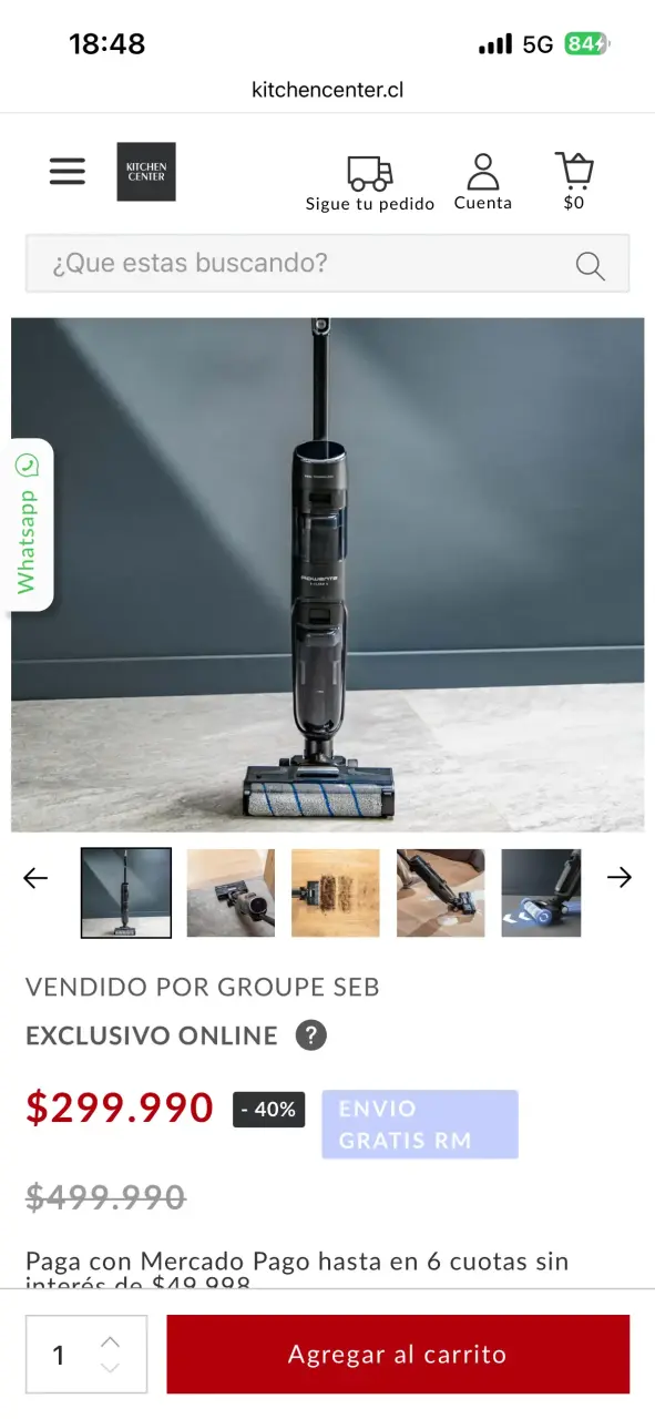 Aspiradora Rowenta sin cable - 1