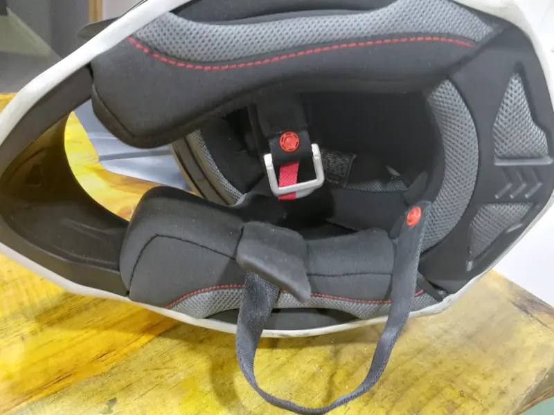 Casco motocross Acerbis blanco y gris - 2