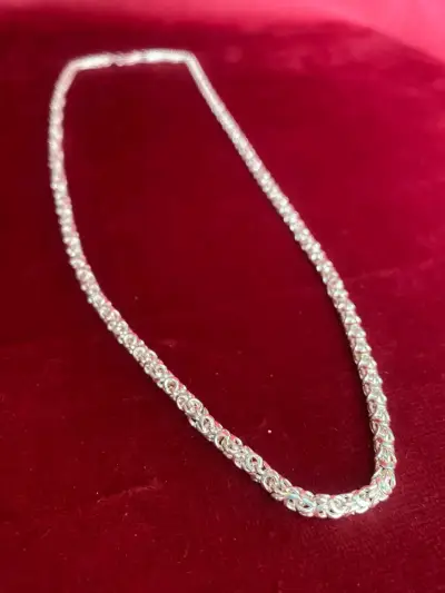 Collar  de plata taliana camino del inc - miniatura 1