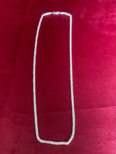 Collar  de plata taliana camino del inc - miniatura 2