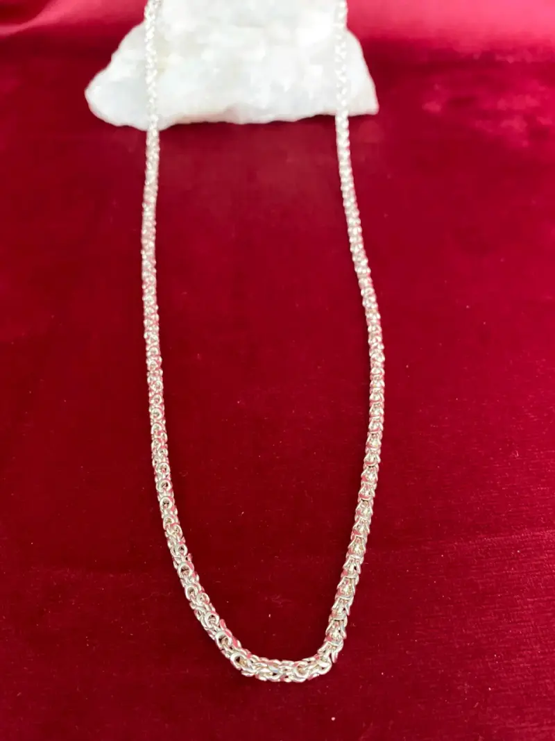 Collar de plata taliana camino del inc - 3