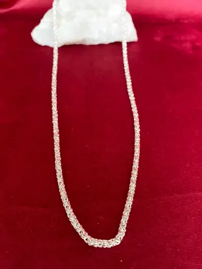 Collar  de plata taliana camino del inc - miniatura 3