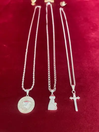 Collares de plata 925 Italiana con dijes - miniatura 2