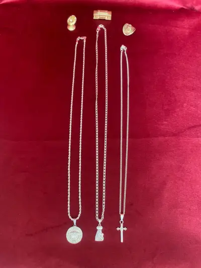 Collares de plata 925 Italiana con dijes - miniatura 3