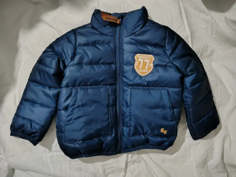 Chaqueta acolchada azul para niño 9 meses - 1
