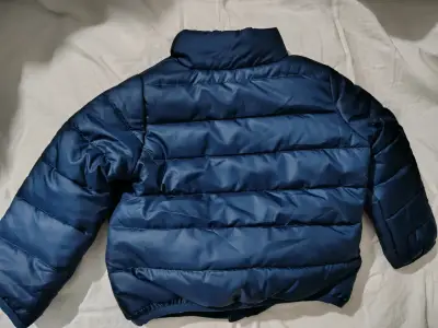Chaqueta acolchada azul para niño 9 meses - miniatura 3