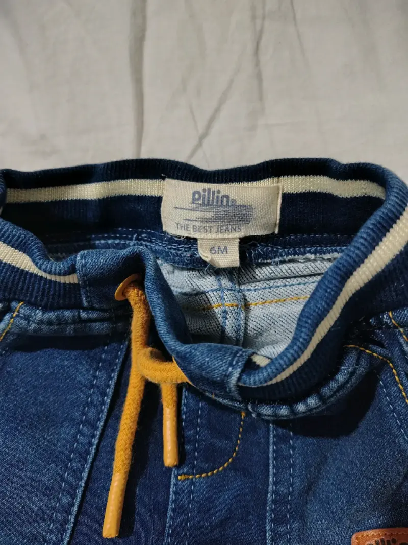 Pantalón de mezclilla para niños 6 meses - 2
