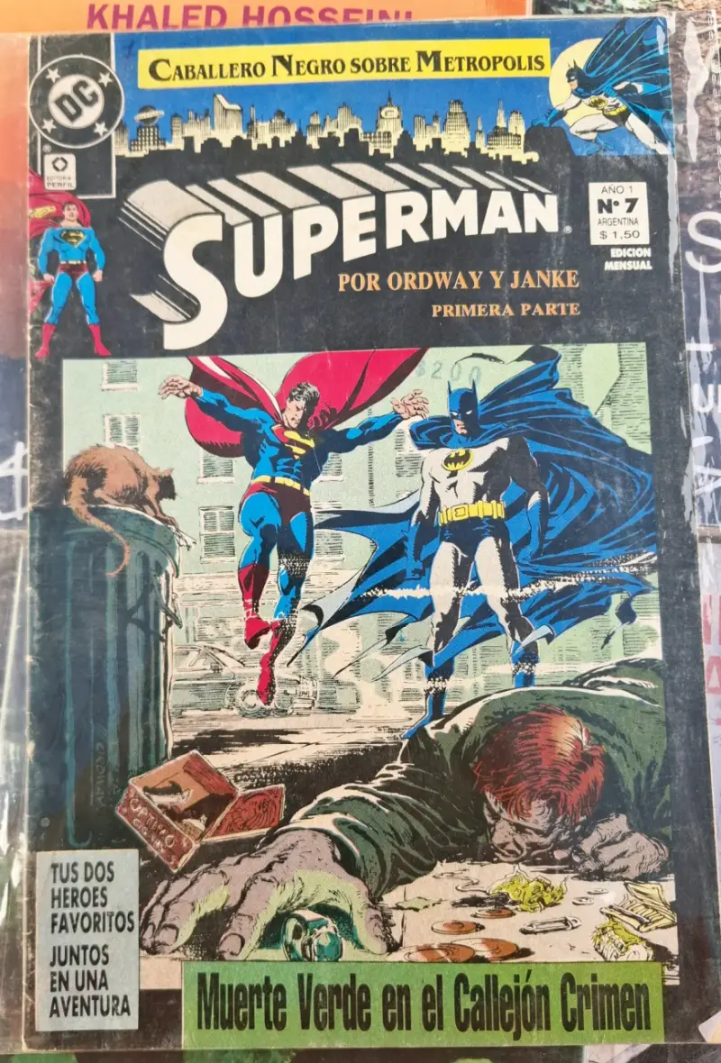 Cómic Superman "Caballero negro sobre metrópolis"