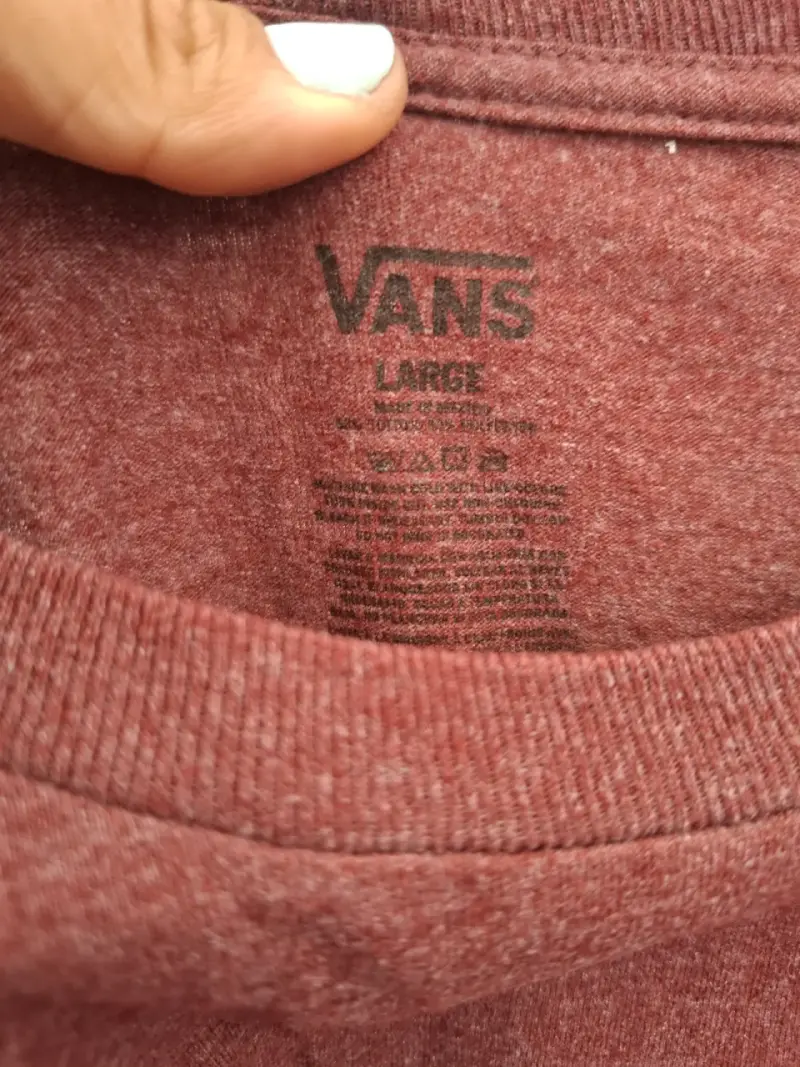 Polera Vans burdeo - 3
