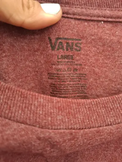 Polera Vans burdeo - miniatura 3