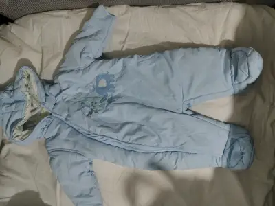 Enterito térmico azul bebé 3-6 meses - miniatura 1