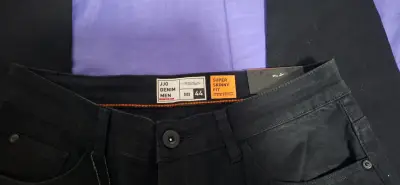 Jeans nuevo hombre negros talla 44 - miniatura 3