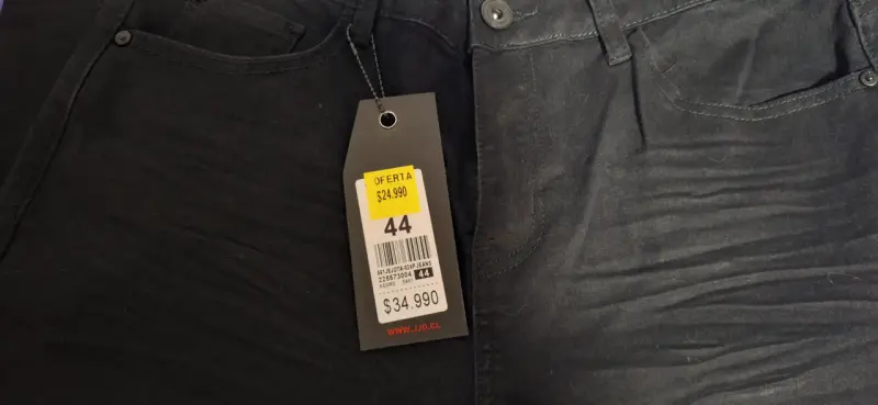 Jeans nuevo hombre negros talla 44 - 4
