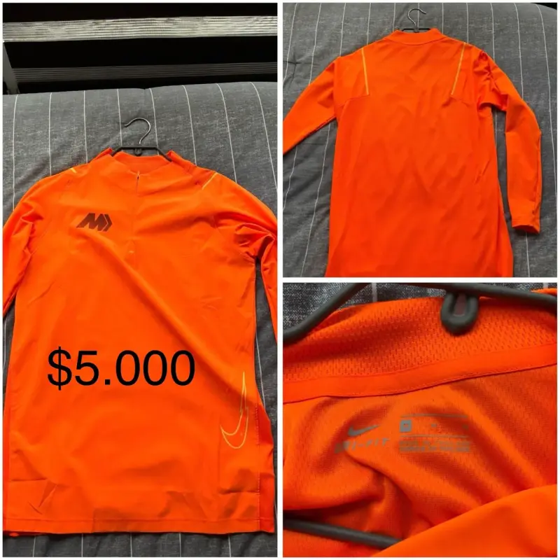 Polerón deportivo naranja Nike - 1