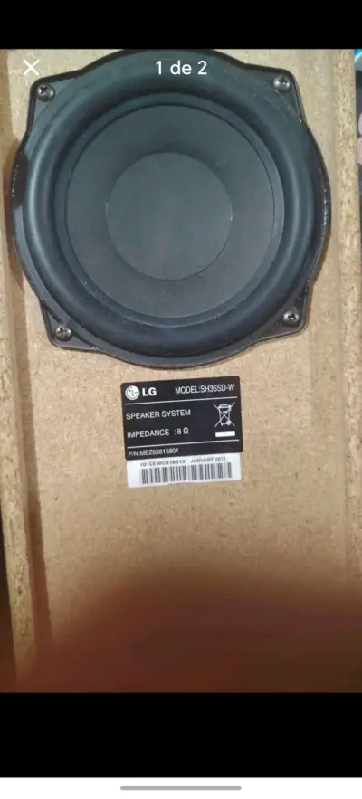 Subwoofer LG negro Pasivo - miniatura 2