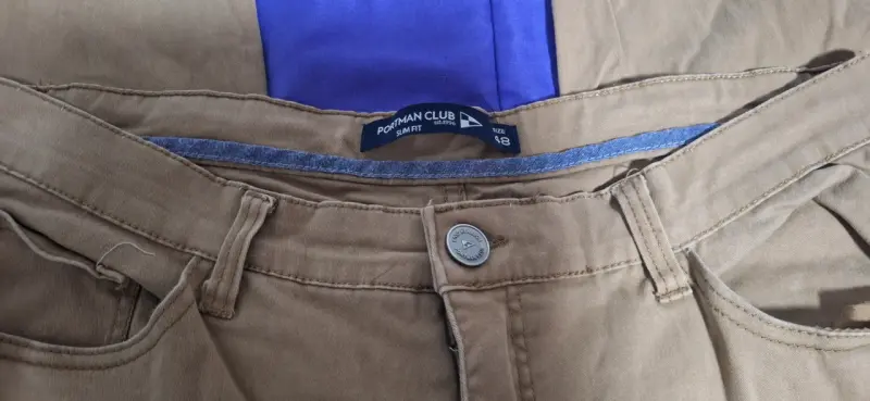 Pantalón beige casual hombre - 4