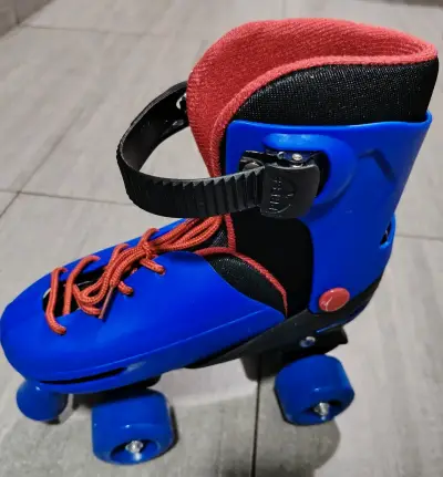 Patín adaptable azul con rojo - miniatura 1