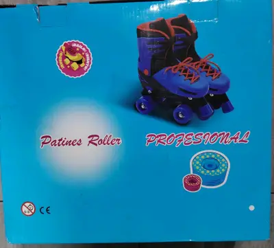 Patín adaptable azul con rojo - miniatura 2