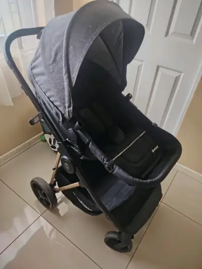 Coche Cuna Travel System Negro - miniatura 4