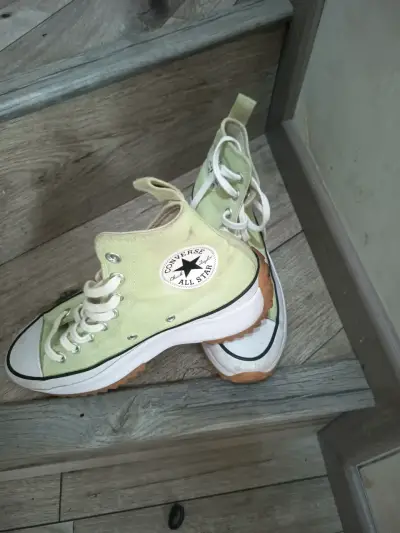 Zapatillas altas verde claro - miniatura 1