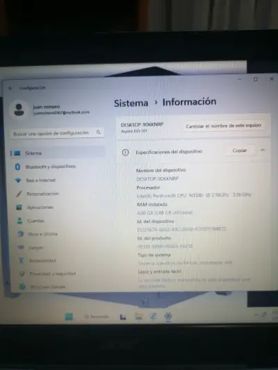 Laptop Acer gris oscuro - miniatura 6