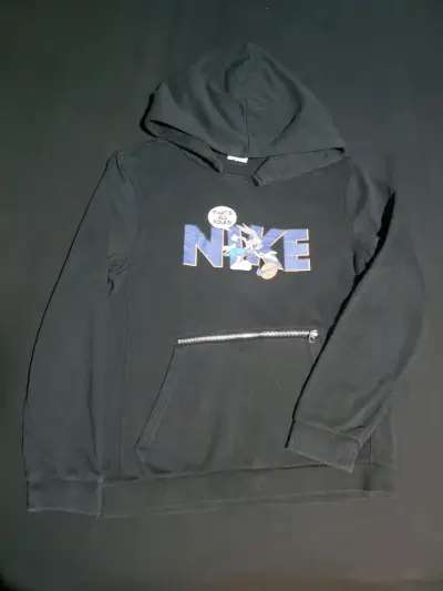 Polerón negro con capucha Nike - miniatura 1