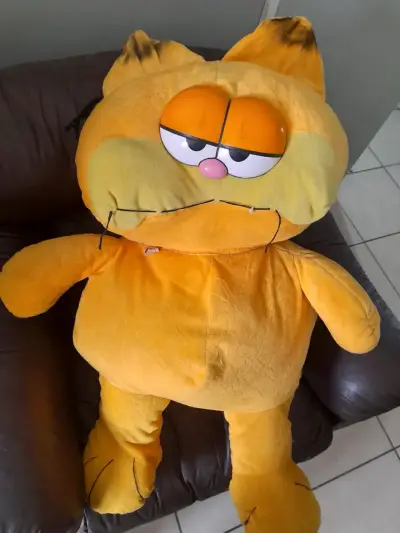 Peluche grande de gato anaranjado - miniatura 4