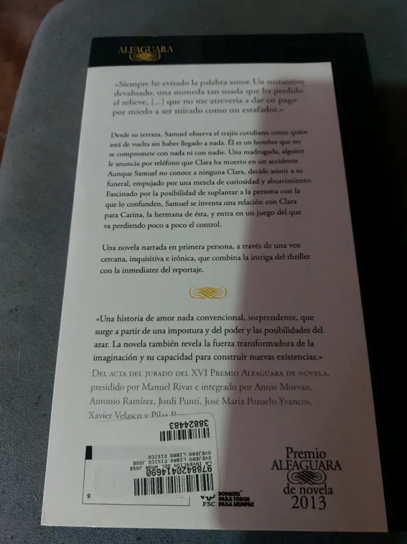 Libro 'La invención del amor' - 2