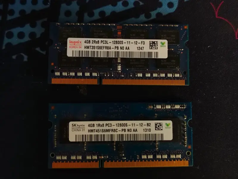 Memorias RAM 4GB Hynix Laptop