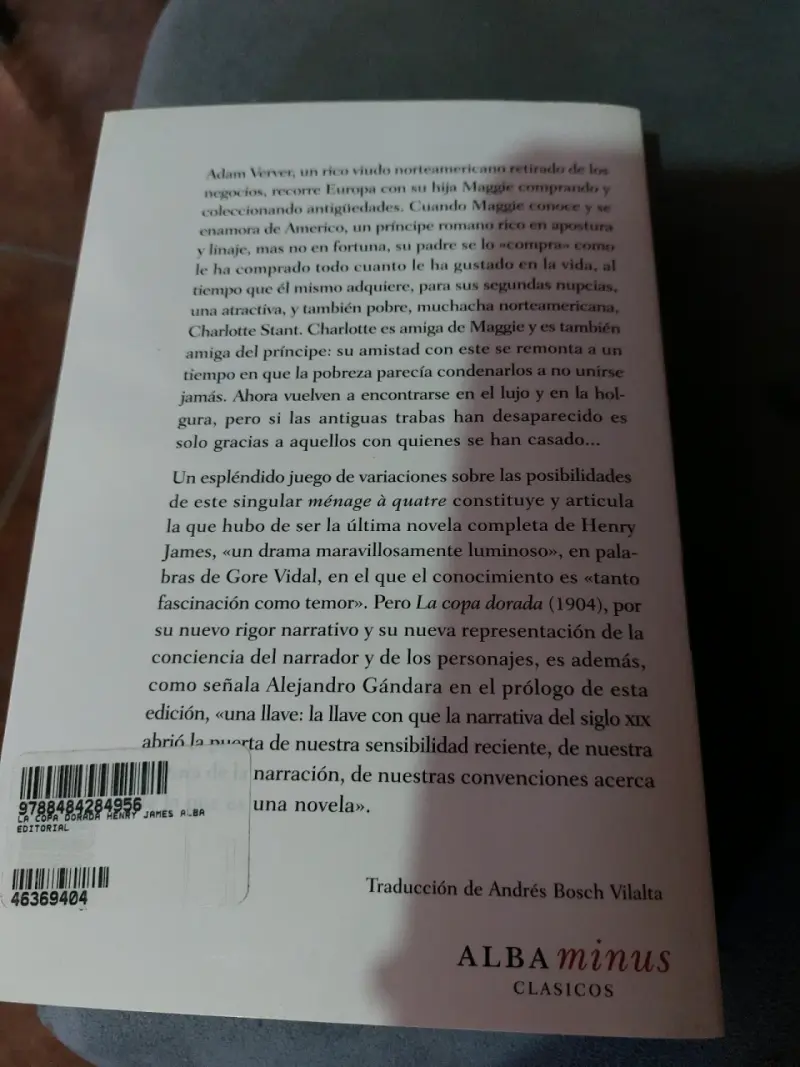 Libro 'La copa dorada' - Henry James - 3